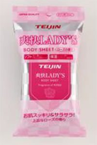 写真：爽快 LADY'S™ ボディシート  ローズの香り